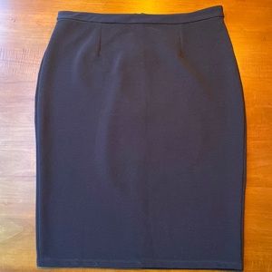 Black pencil skirt, Halogen size 16, full back zipper